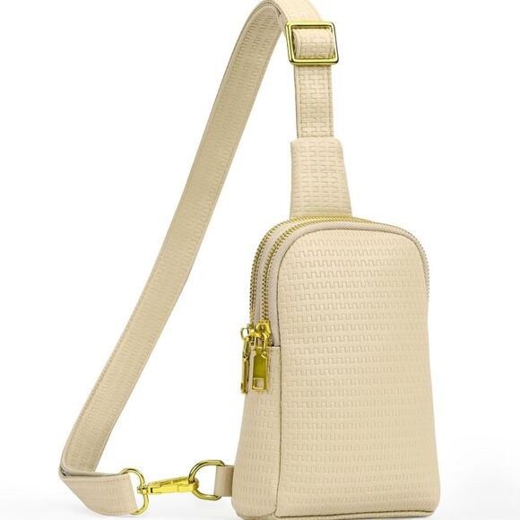 Unbranded Handbags - Crossbody Purse Womens Nude Sling Bag Purse Soft Vegan Leather Sling Purse SL3